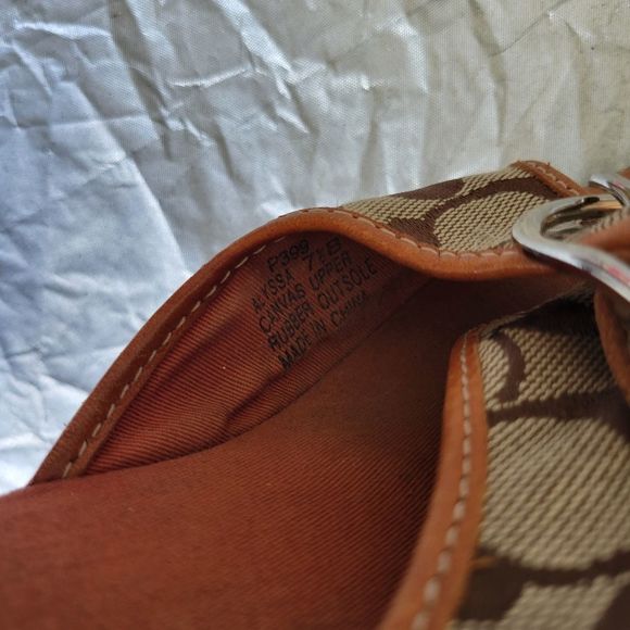 Coach Women's Tan Slip-On Shoes - Picture 6 of 7